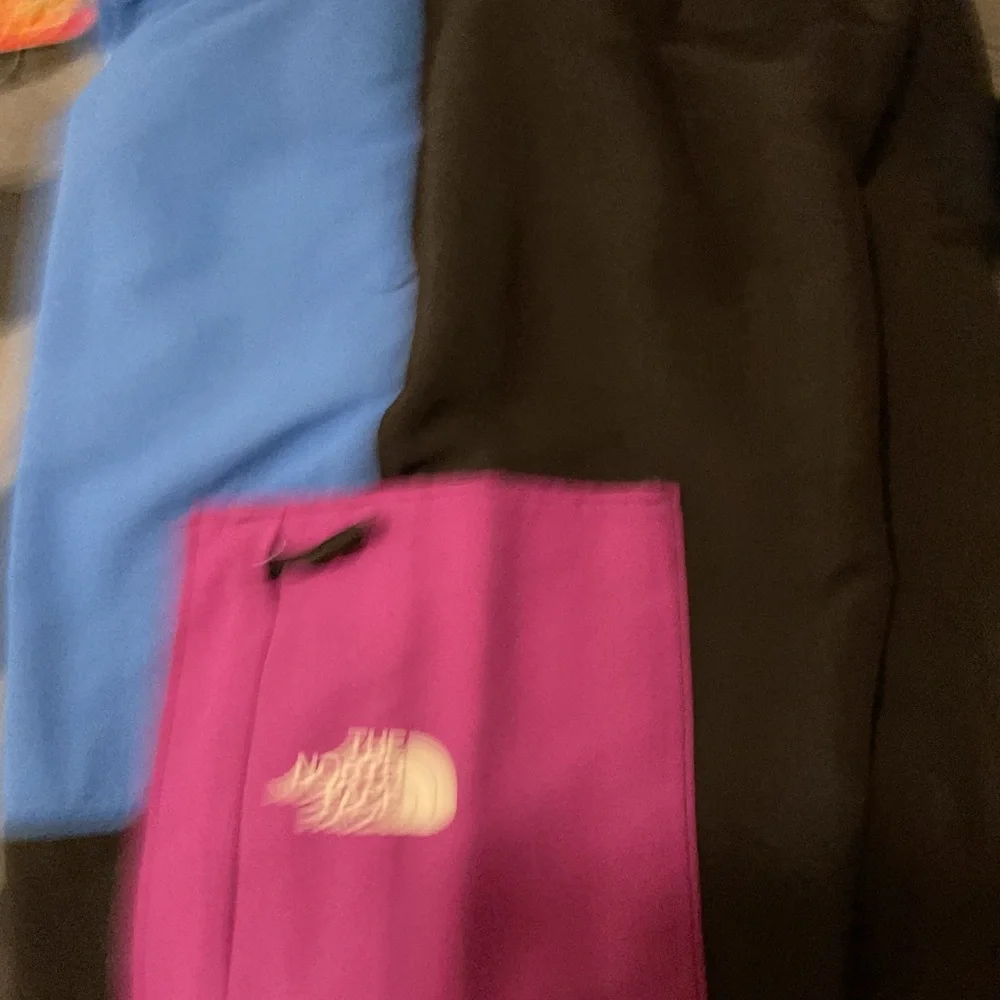 The North Face Men’s Colorblock Sweatpants in Blue, Black & Purple